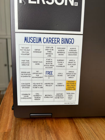 Museum Career Bingo Sticker