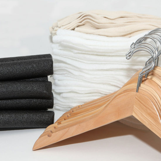 Padded Hanger DIY Kit for Museums Historical Societies Vintage Collections Heirlooms Antiques Knitwear Sweaters Formalwear Closet Organization Preservation and Museum Quality Handmade to Save your Clothes