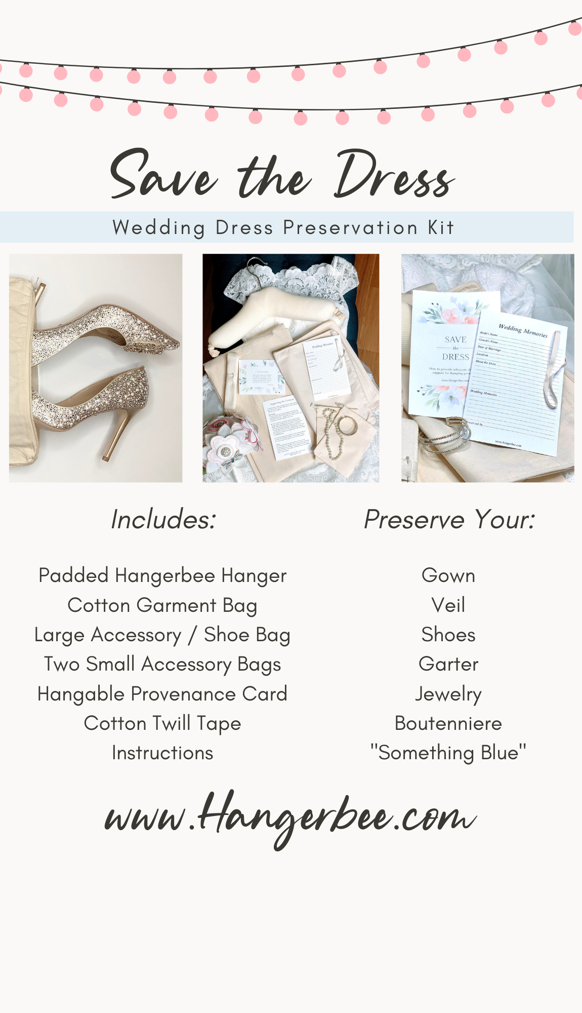Wedding Dress Preservation Kit Padded Hanger Garment Bag Save your Dress Save your Memories Wedding Gift Anniversary Gift Museum Quality 