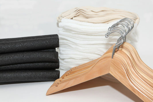 Padded Hanger DIY Kit for Museums Historical Societies Vintage Collections Heirlooms Antiques Knitwear Sweaters Formalwear Closet Organization Preservation and Museum Quality Handmade to Save your Clothes 