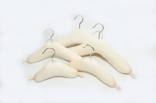 Padded Hangers for Closets Museums Historical Societies Vintage Collections Heirlooms Antiques Knitwear Sweaters Formalwear Wedding Dress Prom Dress Suit Jackets Blazers Closet Organization Preservation and Museum Quality Handmade to Save your Clothes
