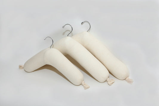 Padded Hangers for Closets Museums Historical Societies Vintage Collections Heirlooms Antiques Knitwear Sweaters Formalwear Wedding Dress Prom Dress Suit Jackets Blazers Closet Organization Preservation and Museum Quality Handmade to Save your Clothes