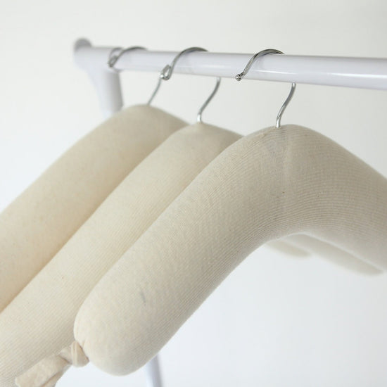Padded Hangers for Closets Museums Historical Societies Vintage Collections Heirlooms Antiques Knitwear Sweaters Formalwear Wedding Dress Prom Dress Suit Jackets Blazers Closet Organization Preservation and Museum Quality Handmade to Save your Clothes